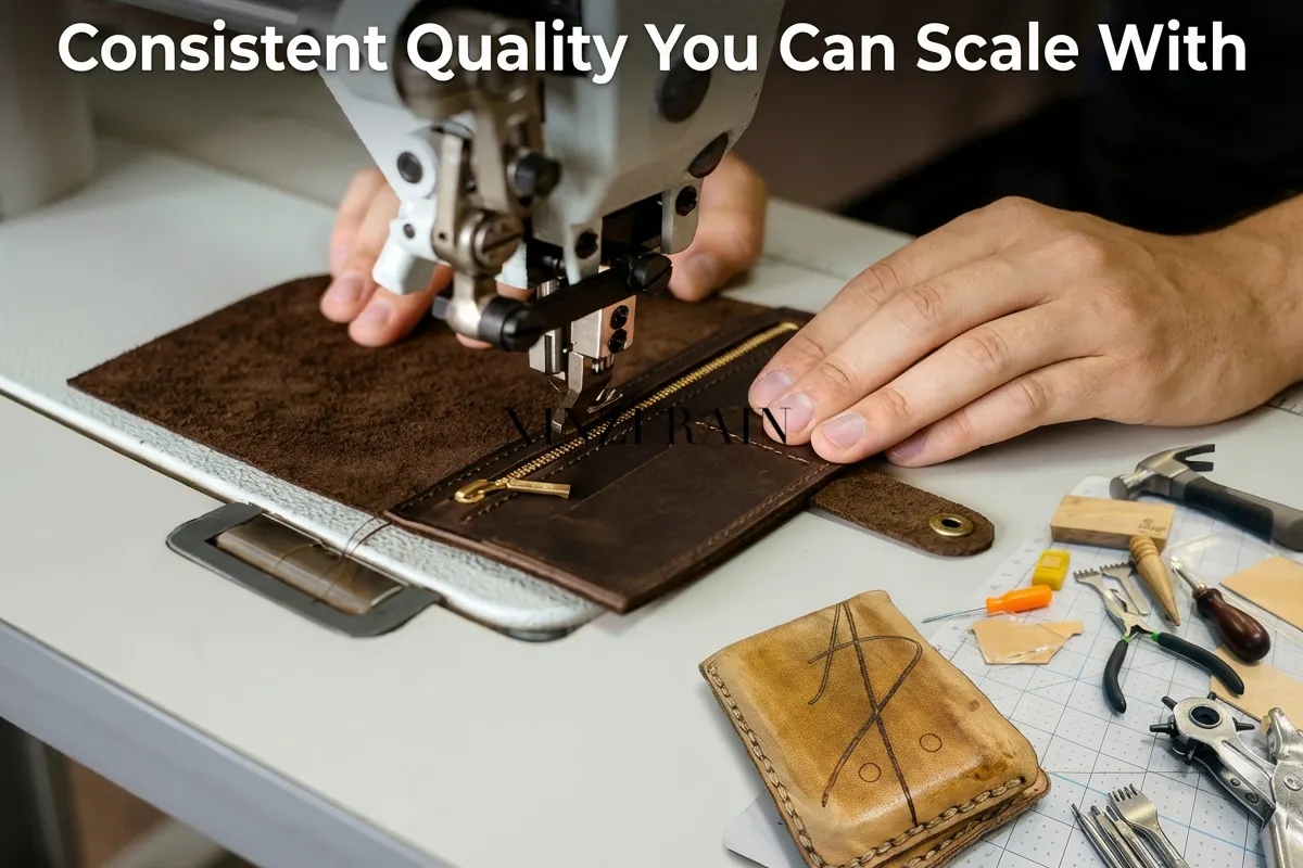 Wallet production process - From concept to bulk production