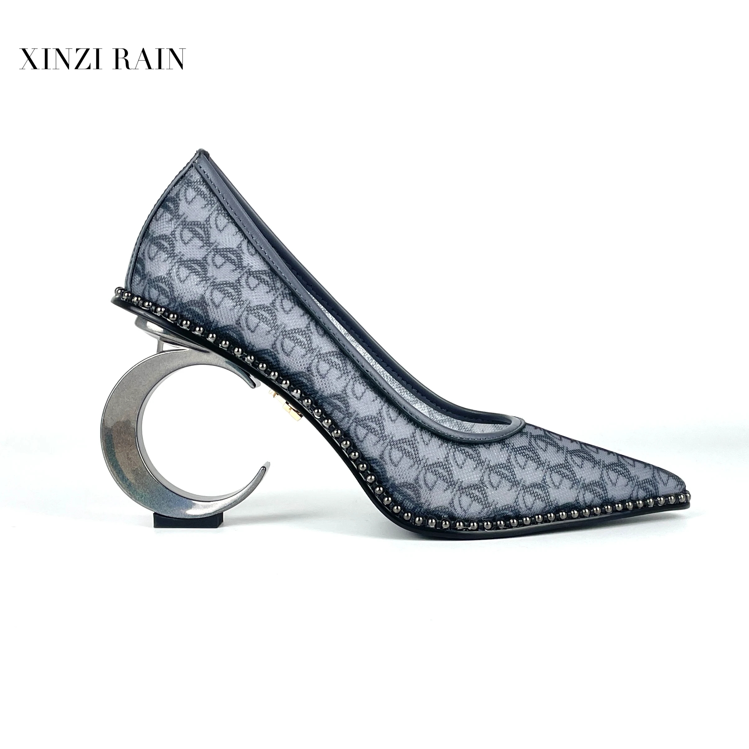 Custom Curved-Heel Pumps | ODM Luxury High Heel Manufacturer