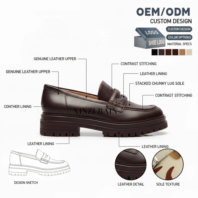 Leather Penny Loafers – OEM ODM Custom Leather Shoes Manufacturer China
