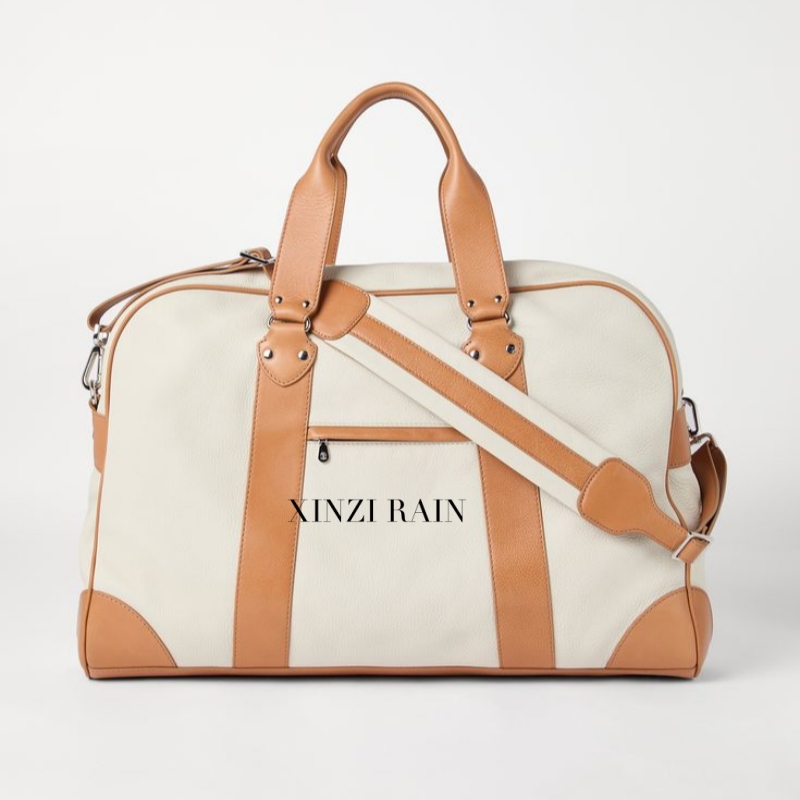 Wholesale Portable Double Handle Colorblock Travel Bag for Short Journeys