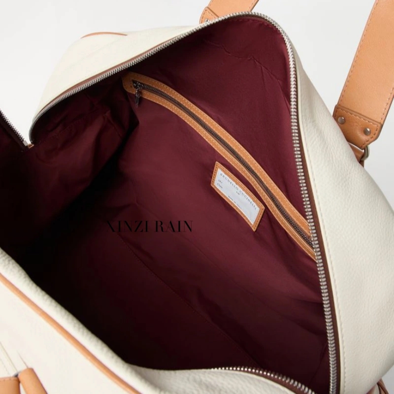 Wholesale Portable Double Handle Colorblock Travel Bag for Short Journeys