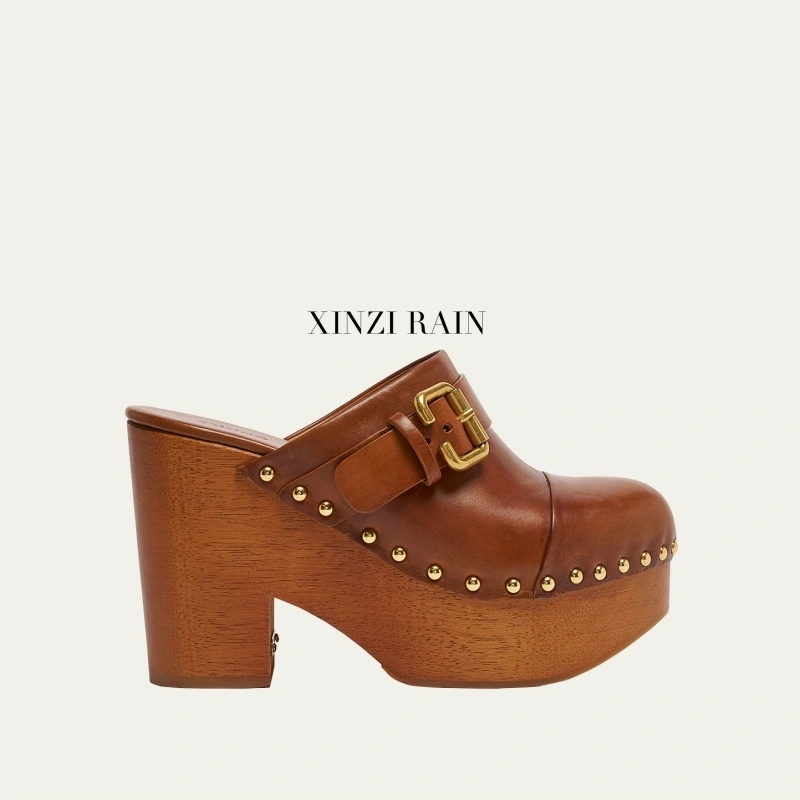 OEM Leather Platform Clogs | Custom Wooden Sole Clog Manufacturer – XINZIRAIN