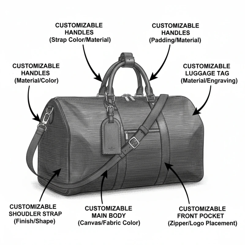Custom Leather Duffle Bag | OEM/ODM Travel & Weekender Bag Manufacturer