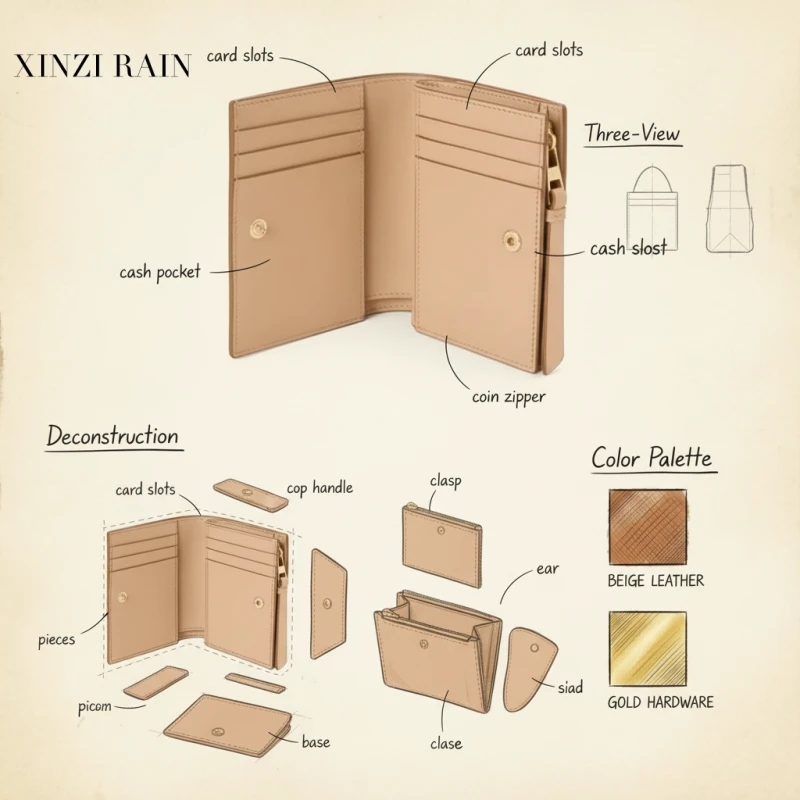 OEM Women’s Travel Wallet – Custom Leather Wallet Manufacturing