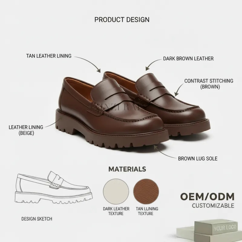 Custom Leather Loafer Shoes Manufacturer