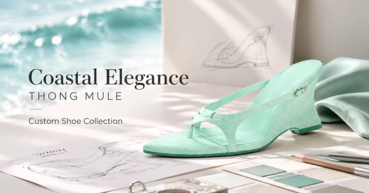 New Product Development Case Study: Coastal Elegance Thong Mule Custom Shoe Collection