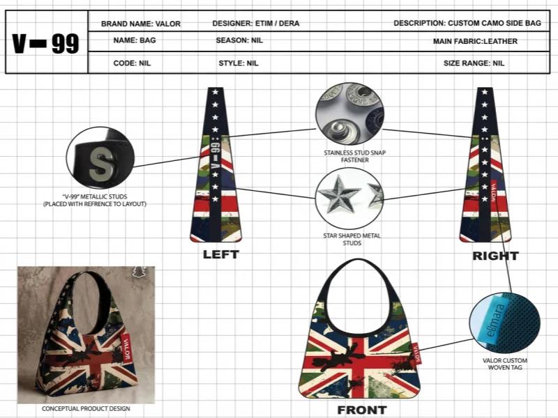 V-99 Custom Camo Side Bag