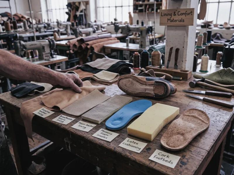 Matériaux de doublure et de confort