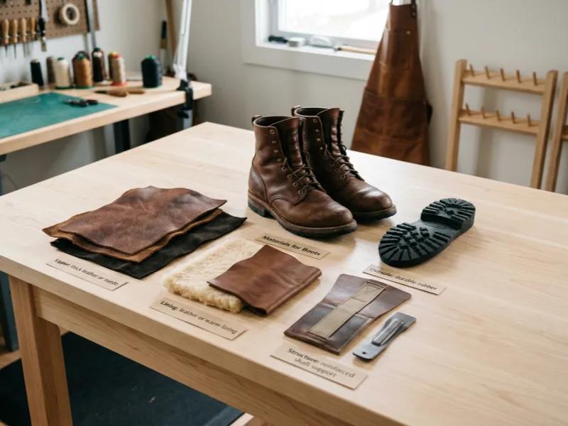 Matériaux pour bottes