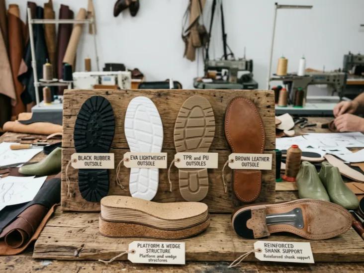 Semelle extérieure et composants structurels