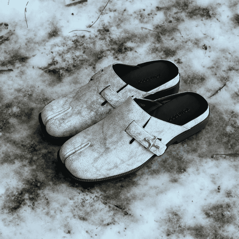 Market Feedback Split-Toe Mule by TOMBOGO®