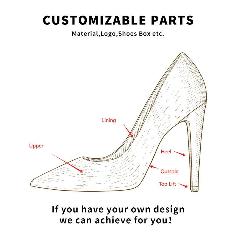 Großhandel Damen Leopardenmuster Spitz zulaufende Lackleder High Heels