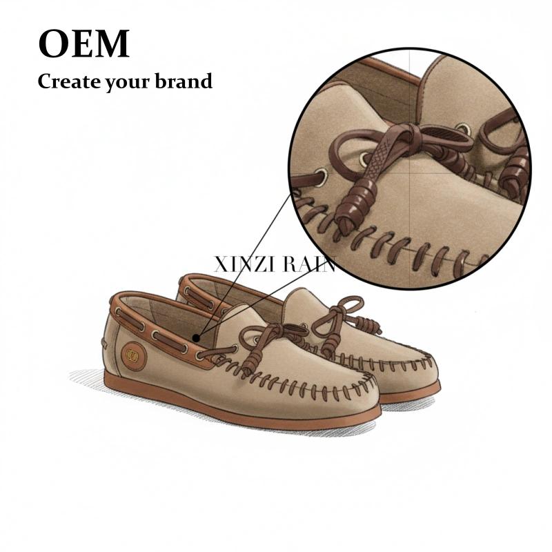 Custom Women’s Casual Shoes | Premium Suede Boat Moccasins Manufacturer