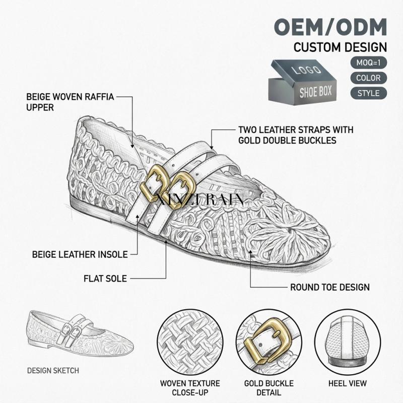 Экологичные балетки в технике макраме | Широкие балетки Мэри Джейн ручной работы от OEM