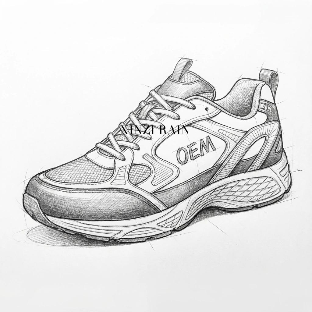 Custom Breathable Mesh Running Shoes-OEM/ODM Sports Footwear