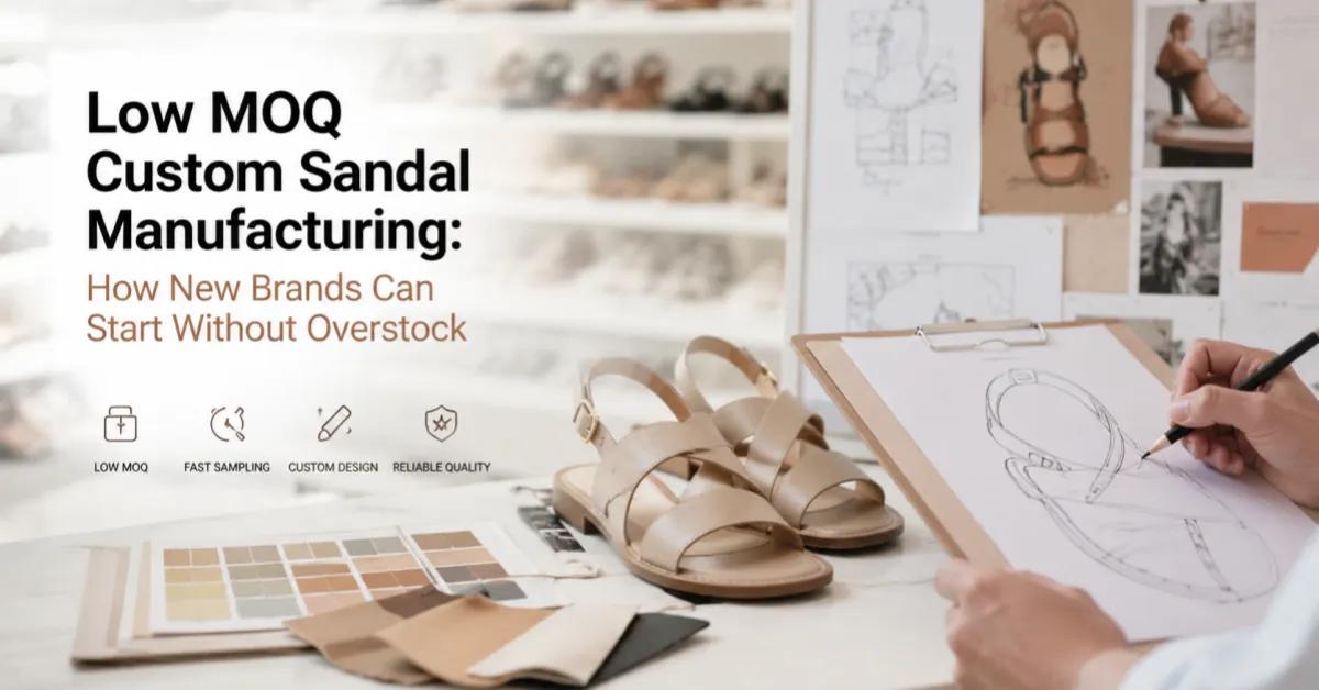 Low MOQ Custom Sandal Manufacturing: How New Brands Can Start Without Overstock