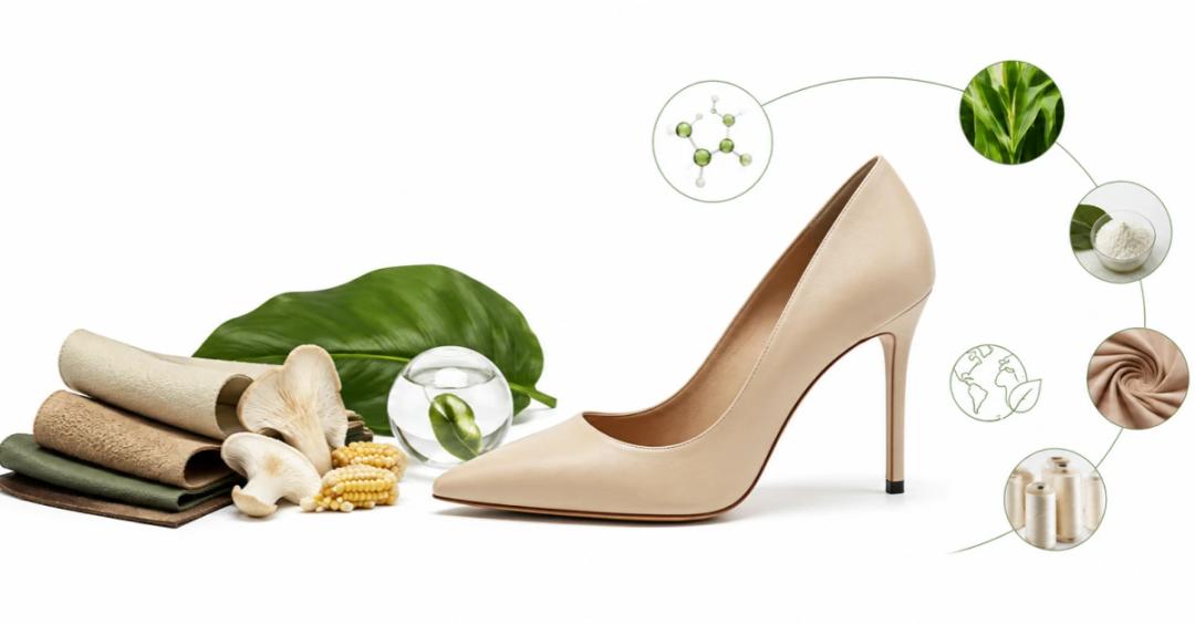 Más allá del cuero vegano: El futuro de la fabricación sostenible de calzado de lujo y los materiales de origen biológico para tacones de aguja.