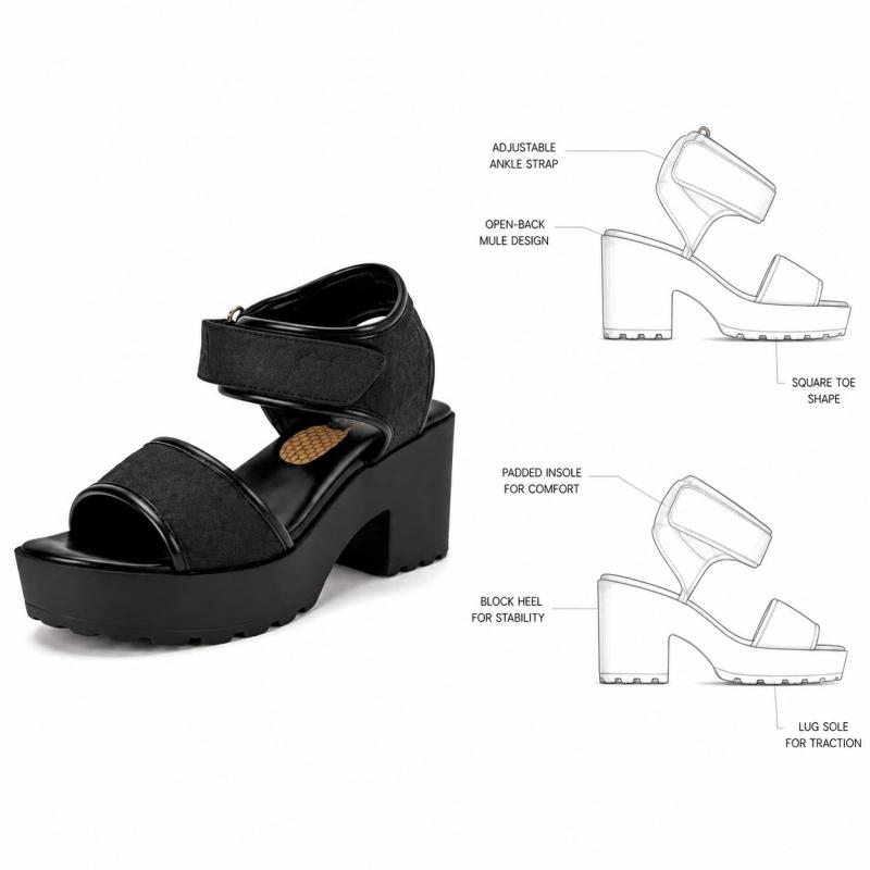 Custom Pineapple Leather Platform Sandals