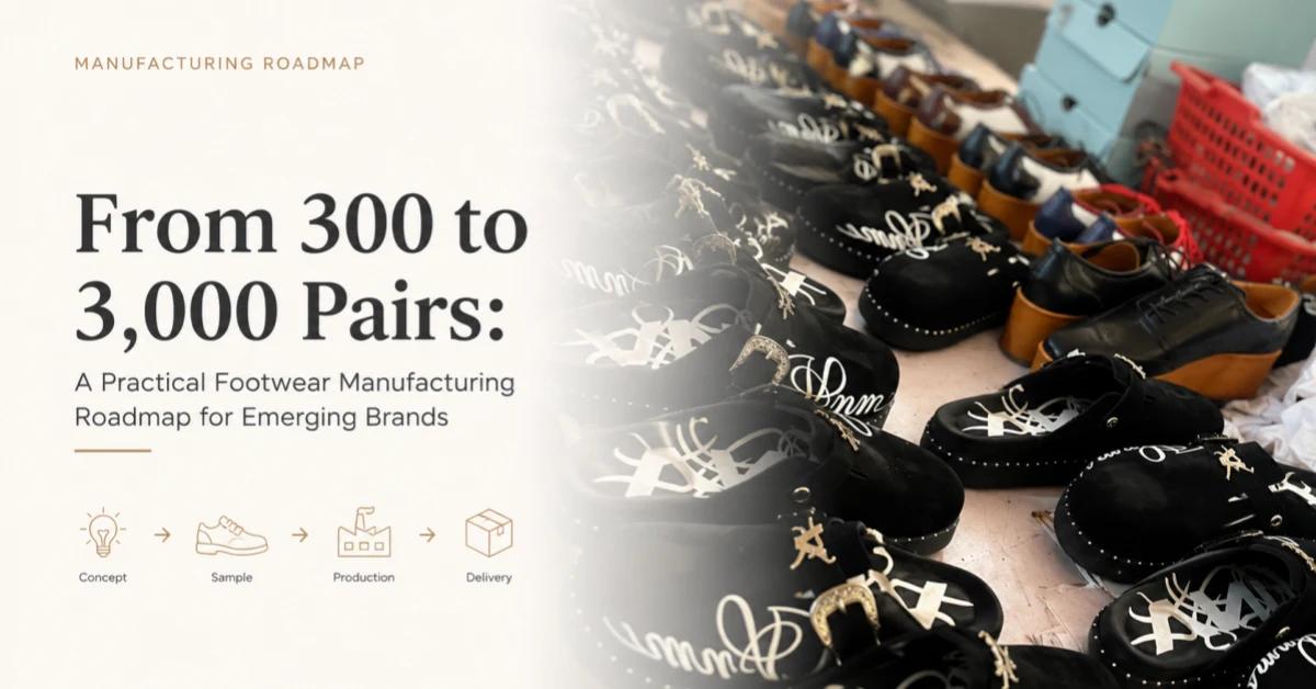 From 300 to 3,000 Pairs: A Practical Footwear Manufacturing Roadmap for Emerging Brands