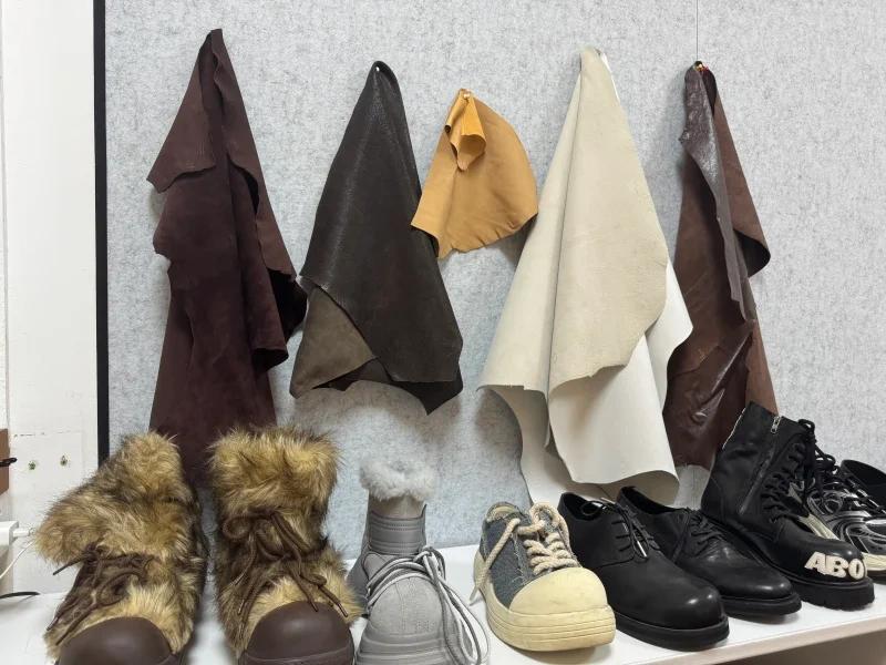 Product display focused on craftsmanship and materials