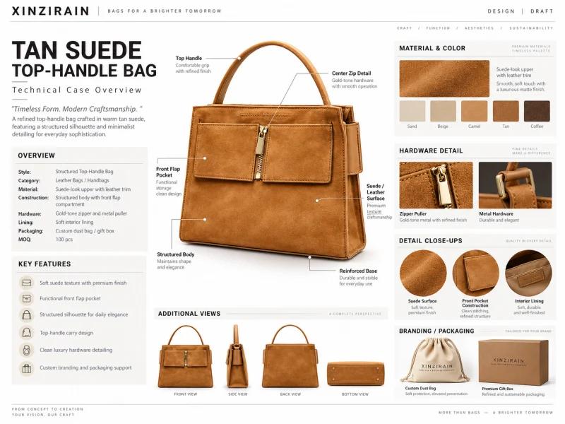 Soft Medium Kuei® Suede Bag