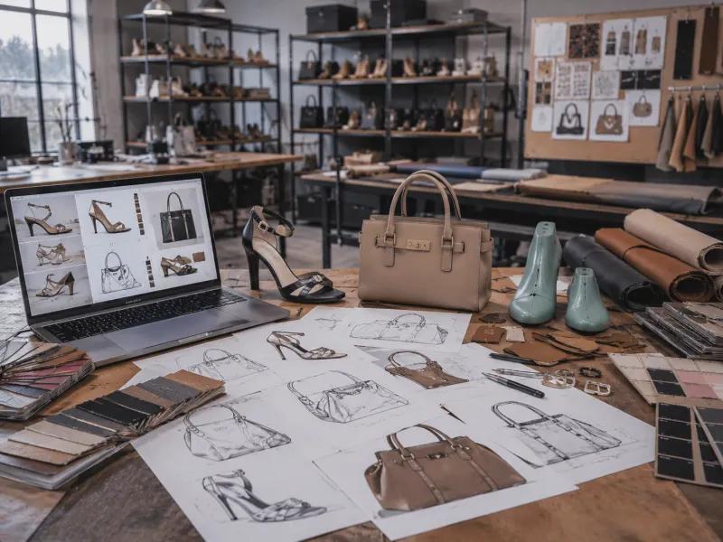 Custom footwear and bag manufacturing from AI designs