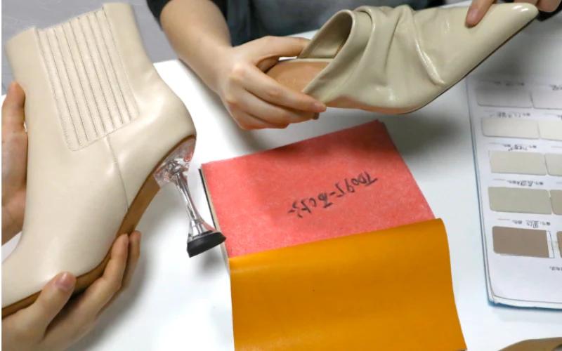 Premium material curation and footwear compliance