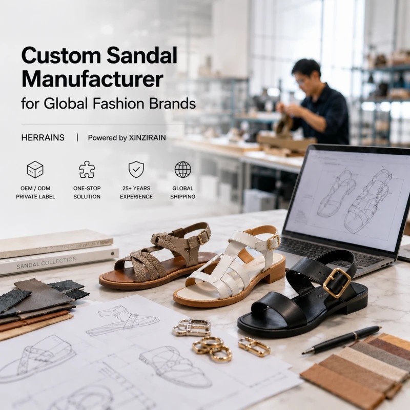 Custom sandal manufacturer for global fashion brands