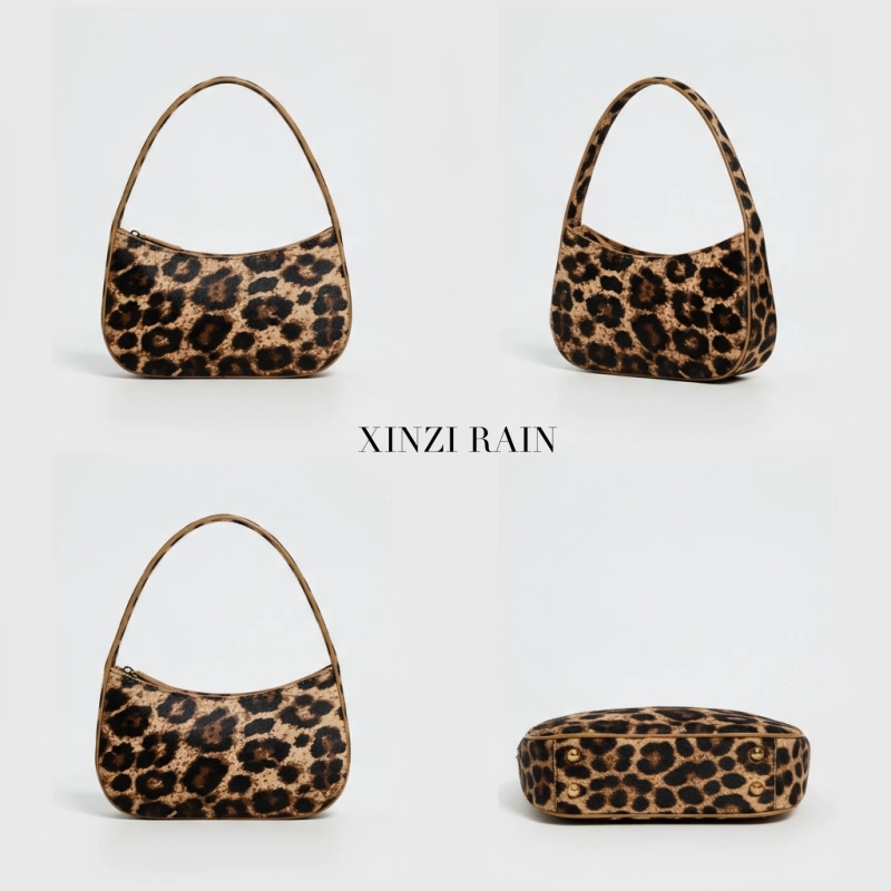 Custom Made Leopard Print Shoulder Bag by Xinzirain