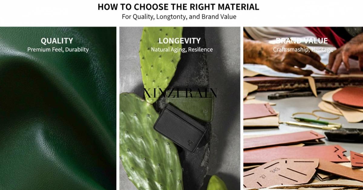Cuir véritable et cuir végétalien : comment choisir le bon matériau pour une qualité, une durabilité et une valeur de marque optimales