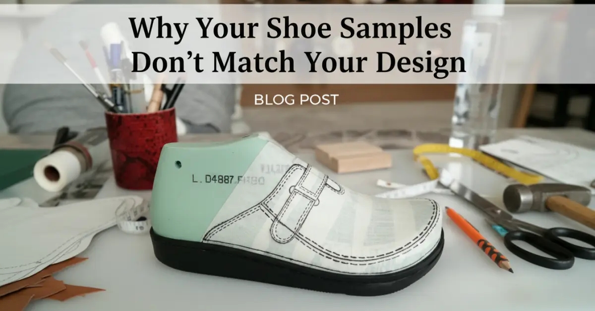 Why Your Shoe Samples Don’t Match Your Design (And How to Fix It)