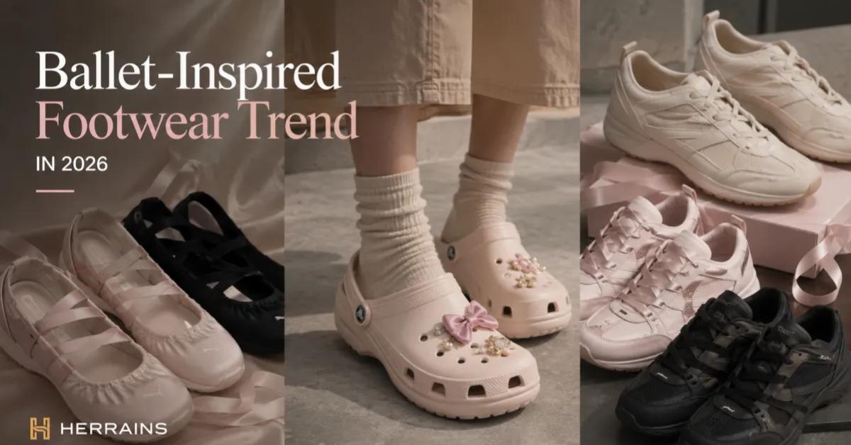 Tendencia de calzado inspirada en el ballet en 2026: Crocs, Keen y zapatillas deportivas toman el protagonismo.