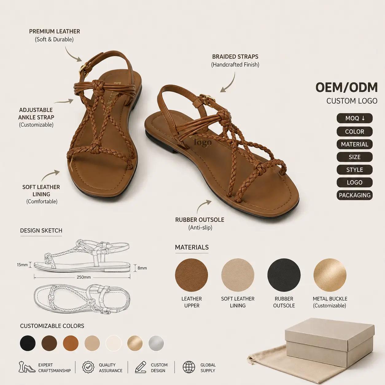 Custom Leather Sandals Manufacturer - herrains Custom Leather Sandals Manufacturer - herrains